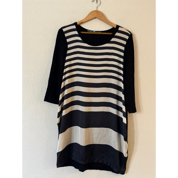 La Fee Maraboutee Tunic Top Womens 38 / US S Black White Stripe - Picture 2 of 9